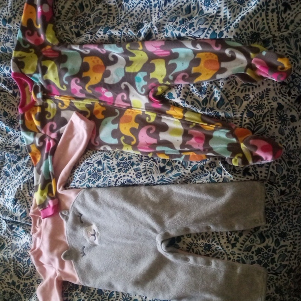 Carter's baby girl pajamas